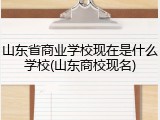 山东省商业学校现在是什么学校(山东商校现名)