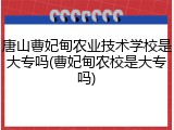 唐山曹妃甸农业技术学校是大专吗(曹妃甸农校是大专吗)