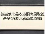 鹤岗萝北县农业职高录取线是多少(萝北农高录取线)