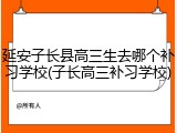 延安子长县高三生去哪个补习学校(子长高三补习学校)