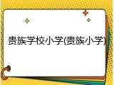 贵族学校小学(贵族小学)