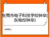 东莞市电子科技学校钟辛(东电校钟辛)