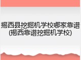 揭西县挖掘机学校哪家靠谱(揭西靠谱挖掘机学校)