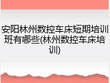 安阳林州数控车床短期培训班有哪些(林州数控车床培训)