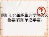 铜川印台单招集训学校怎么收费(铜川单招学费)