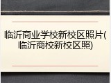 临沂商业学校新校区照片(临沂商校新校区照)