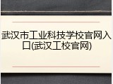 武汉市工业科技学校官网入口(武汉工校官网)