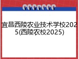 宜昌西陵农业技术学校2025(西陵农校2025)