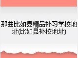 那曲比如县精品补习学校地址(比如县补校地址)