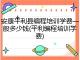 安康平利县编程培训学费一般多少钱(平利编程培训学费)