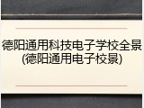 德阳通用科技电子学校全景(德阳通用电子校景)