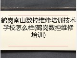 鹤岗南山数控维修培训技术学校怎么样(鹤岗数控维修培训)