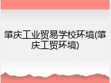肇庆工业贸易学校环境(肇庆工贸环境)