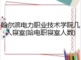 哈尔滨电力职业技术学院几人寝室(哈电职寝室人数)