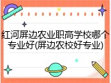 红河屏边农业职高学校哪个专业好(屏边农校好专业)