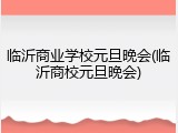临沂商业学校元旦晚会(临沂商校元旦晚会)