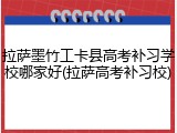 拉萨墨竹工卡县高考补习学校哪家好(拉萨高考补习校)