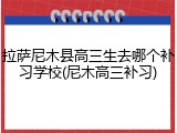 拉萨尼木县高三生去哪个补习学校(尼木高三补习)
