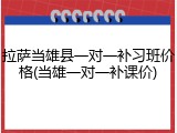 拉萨当雄县一对一补习班价格(当雄一对一补课价)