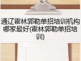 通辽霍林郭勒单招培训机构哪家最好(霍林郭勒单招培训)