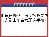 山东有哪些自考学校职高可以报(山东自考职高学校)