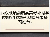 西双版纳勐腊县高考补习学校哪家比较好(勐腊高考补习推荐)