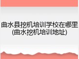 曲水县挖机培训学校在哪里(曲水挖机培训地址)