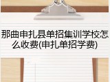 那曲申扎县单招集训学校怎么收费(申扎单招学费)