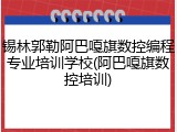 锡林郭勒阿巴嘎旗数控编程专业培训学校(阿巴嘎旗数控培训)