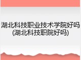 湖北科技职业技术学院好吗(湖北科技职院好吗)