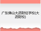 广东佛山大沥财经学校(大沥财校)