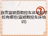 自贡富顺县数控车床培训学校有哪些(富顺数控车床培训)