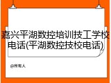 嘉兴平湖数控培训技工学校电话(平湖数控技校电话)
