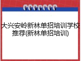 大兴安岭新林单招培训学校推荐(新林单招培训)
