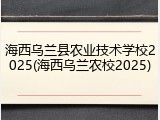 海西乌兰县农业技术学校2025(海西乌兰农校2025)
