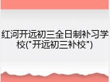 红河开远初三全日制补习学校("开远初三补校")