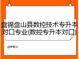 盘锦盘山县数控技术专升本对口专业(数控专升本对口)