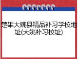 楚雄大姚县精品补习学校地址(大姚补习校址)