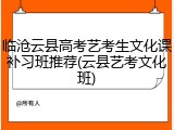 临沧云县高考艺考生文化课补习班推荐(云县艺考文化班)