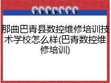 那曲巴青县数控维修培训技术学校怎么样(巴青数控维修培训)