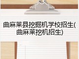 曲麻莱县挖掘机学校招生(曲麻莱挖机招生)