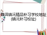 普洱镇沅精品补习学校地址(镇沅补习校址)
