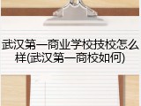 武汉第一商业学校技校怎么样(武汉第一商校如何)