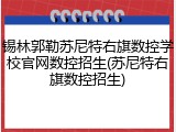 锡林郭勒苏尼特右旗数控学校官网数控招生(苏尼特右旗数控招生)
