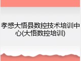 孝感大悟县数控技术培训中心(大悟数控培训)