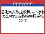 通化集安数控模具技术学校怎么样(集安数控模具学校如何)