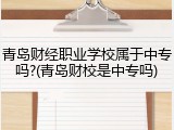 青岛财经职业学校属于中专吗?(青岛财校是中专吗)