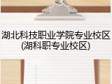 湖北科技职业学院专业校区(湖科职专业校区)