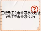 玉溪元江高考补习学校地址(元江高考补习校址)