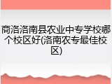 商洛洛南县农业中专学校哪个校区好(洛南农专最佳校区)